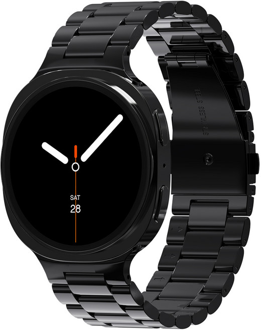 칸탐 갤럭시워치 클래식 메탈 스트랩, 블랙, 1개