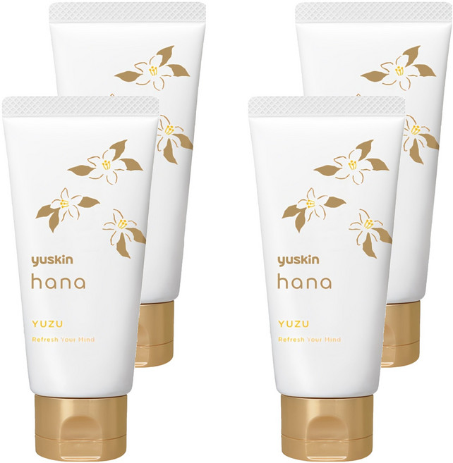 Yuskin 悠斯晶 花漾護手霜 高保濕, 柚子花, 50g, 4條