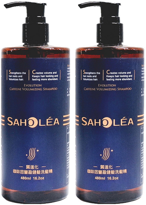 SAHOLEA 森歐黎漾 咖啡因洗髮精, 480ml, 2瓶