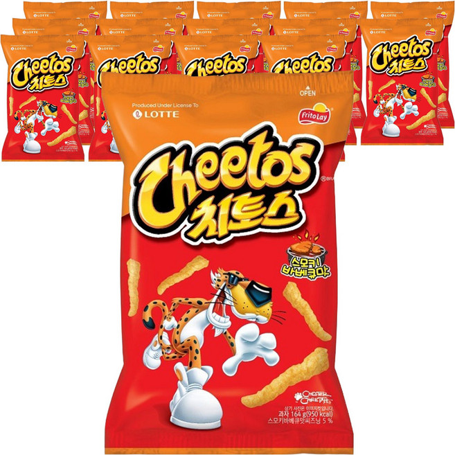 Cheetos 奇多 樂天製菓 烤肉味, 15個, 164g