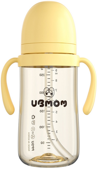 유비맘 시그니처 빨대컵, 280ml, 1개, 바나나