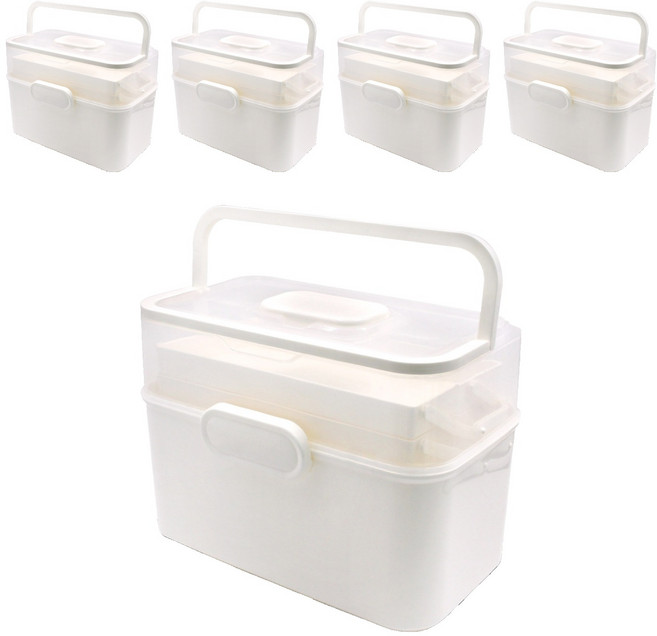 헬스투데이 3단 구급상자 화이트 대형, 5개