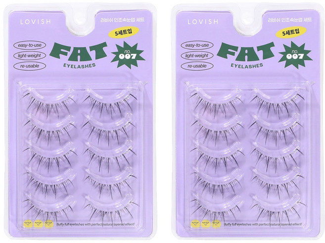 러비쉬 FAT 인조 속눈썹, 07호, 2개
