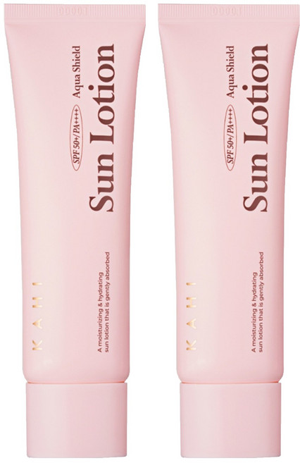 KAHI Aqua Shield日常亮白撫紋防曬乳 SPF50+ PA++++, 50ml, 2條