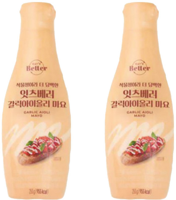 잇츠베러 갈릭아이올리마요, 255g, 2개