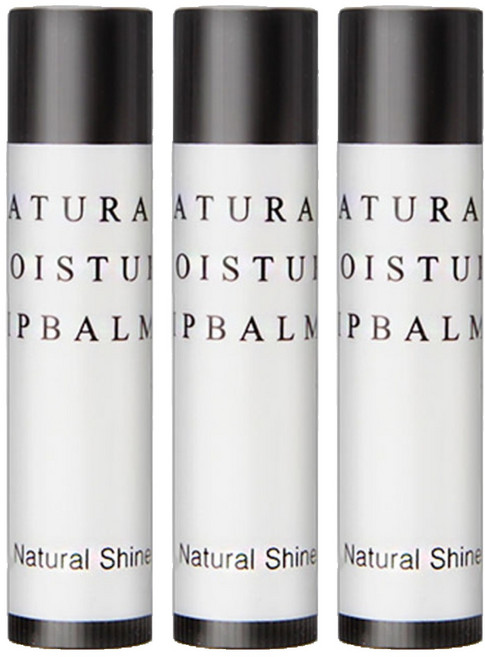 네츄럴샤인 모이스쳐 립밤, 무향, 5ml, 3개
