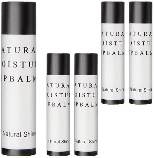 네츄럴샤인 모이스쳐 립밤, 무향, 5ml, 5개
