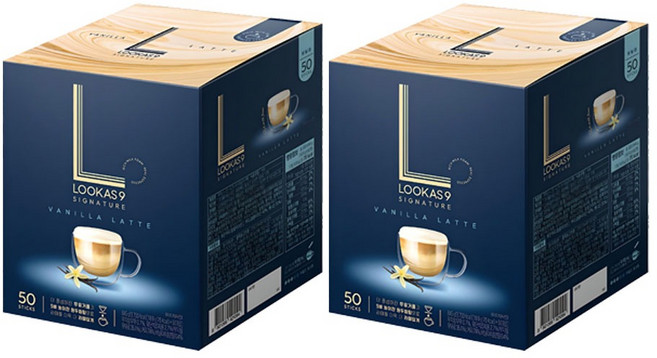 루카스나인 시그니처 바닐라 라떼 커피믹스, 16.9g, 50개입, 2개