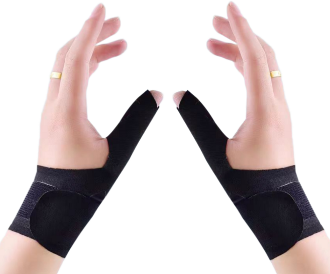 앙멧 엄지손가락 손목 보호대 블랙, 1세트