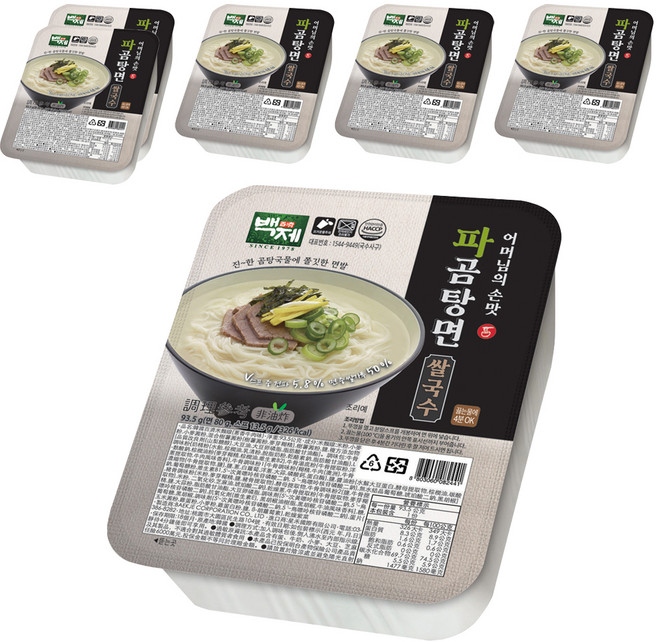 Baekje 百濟 米麵線 蔥香牛肉味, 93.5g, 6個