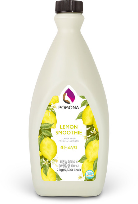 포모나 스무디 시럽 레몬, 2kg, 1개