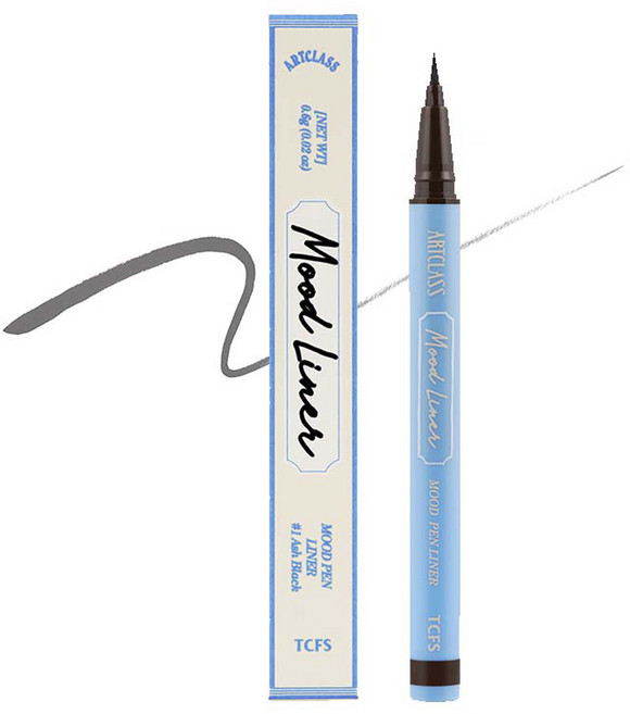 투쿨포스쿨 아트클래스 무드 펜 라이너 0.6g, 1호애쉬블랙, 1개