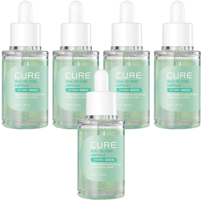 김정문알로에 큐어 리알로에 포어 앰플, 40ml, 5개