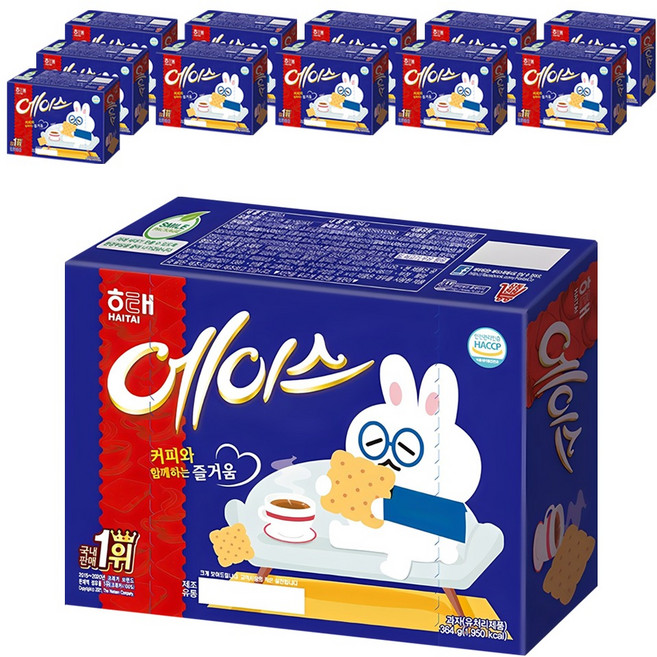 해태제과 에이스 과자, 364g, 12개