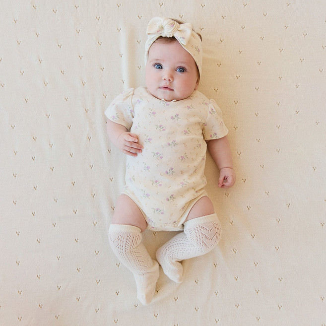 제이미케이 아동용 코튼 캡 슬리브 바디수트