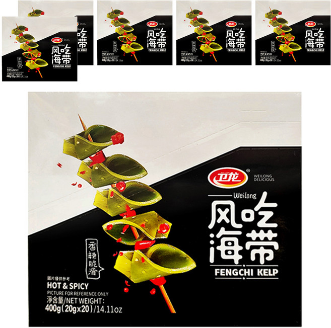 衛龍 風吃海帶 20包, 400g, 6盒
