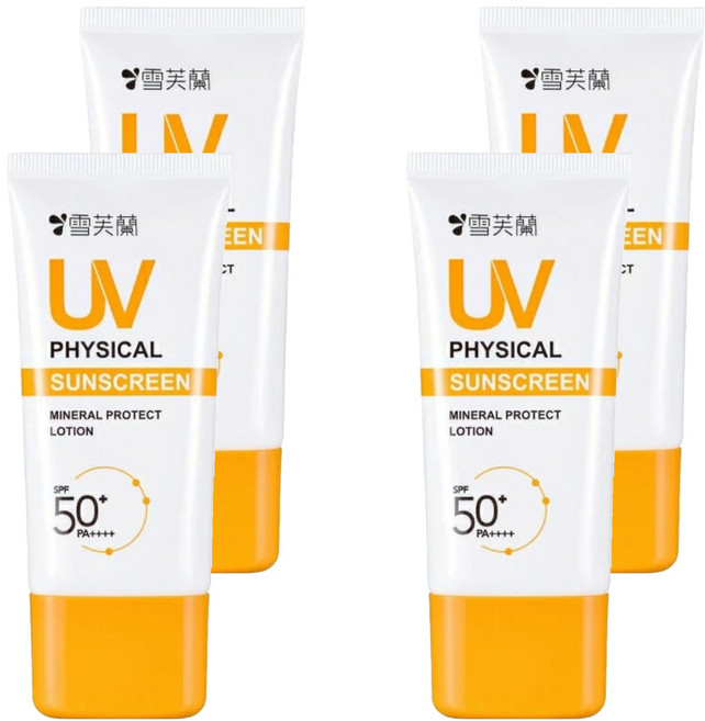 雪芙蘭 純物理溫和防曬乳 SPF50+ PA++++, 50g, 4盒