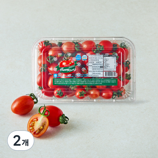 야미 스테비아 대추방울토마토, 1kg, 2개