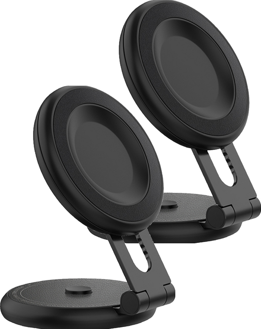 레드빈 플립앤폴드 맥세이프 흡착형 휴대폰거치대 CP-H1MM-CM, 2개, 퍼펙트블랙