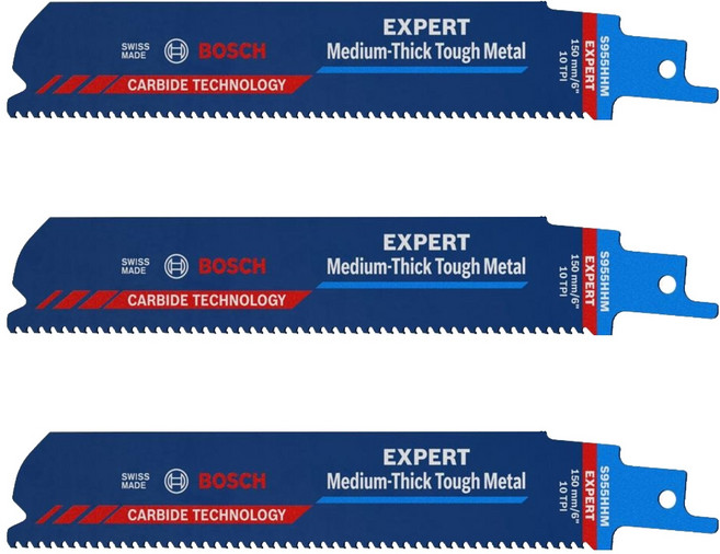 보쉬 철재용 컷쏘날 카바이드 S955HHM, 3개