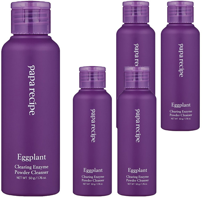 파파레서피 가지 클리어링 효소 파우더 클렌저, 50g, 5개