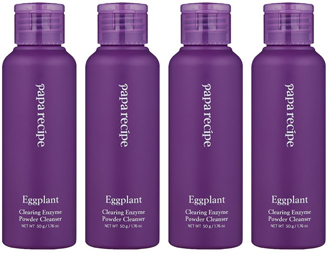 파파레서피 가지 클리어링 효소 파우더 클렌저, 50g, 4개