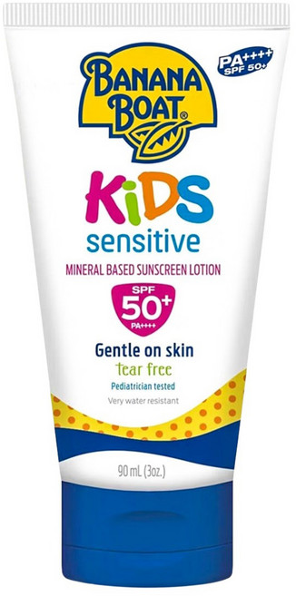 BANANA BOAT 香蕉船 淨護兒童防曬乳液 SPF50+ PA++++, 1條, 90ml