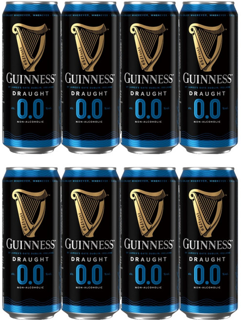 Guinness 無酒精啤酒, 8個, 440ml