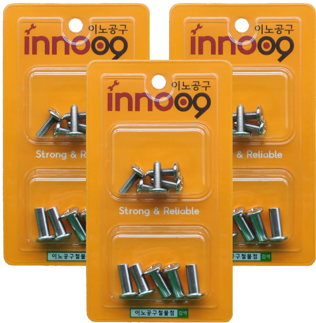 이노공구 가구용 조립 볼트 5p + 너트 5p 2종 세트, 20mm, 20mm, 30개