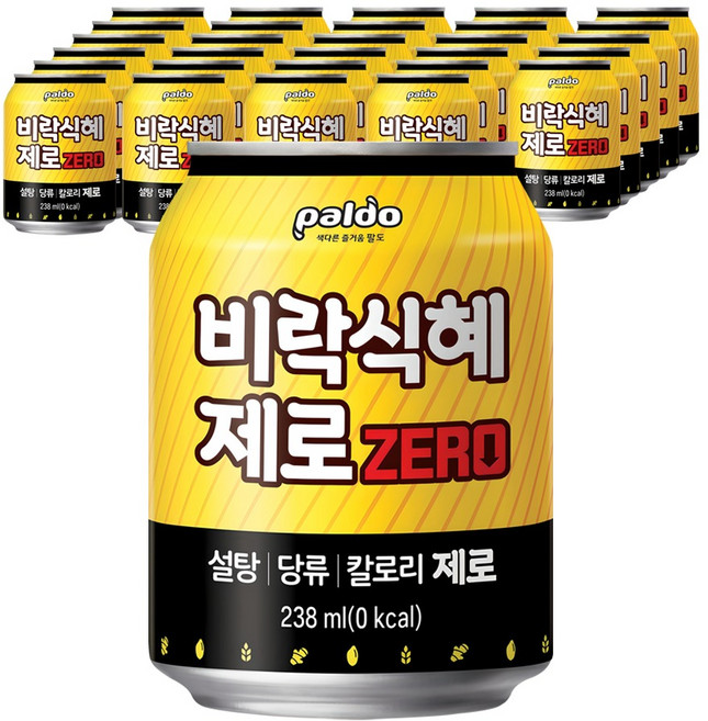 팔도 비락식혜 제로, 238ml, 36개