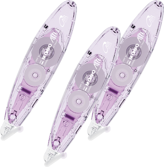 톰보우 모노 에어 펜 타입 수정 테이프, 코스모스, 3개