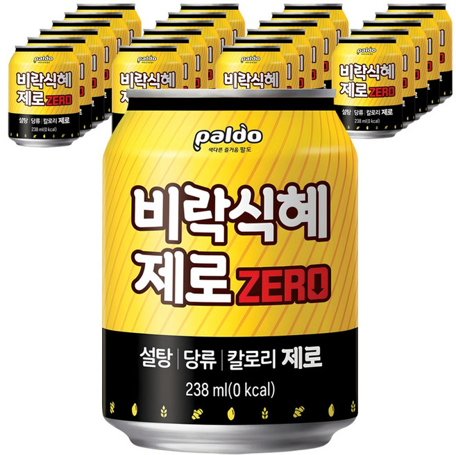 팔도 비락식혜 제로, 238ml, 24개
