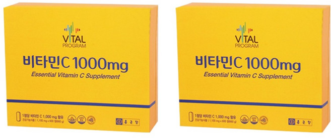 바이탈프로그램 정품 비타민C 1000mg, 600정, 2개