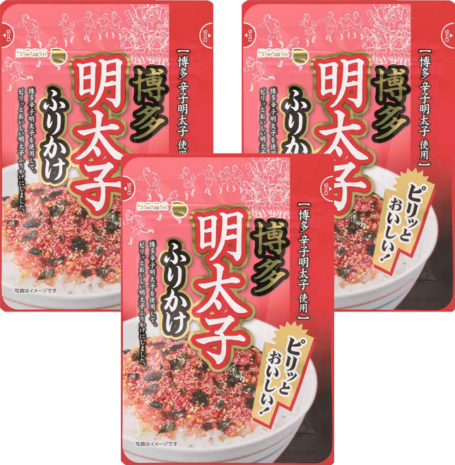 日本海水 明太子辣味拌飯料, 3個, 25g
