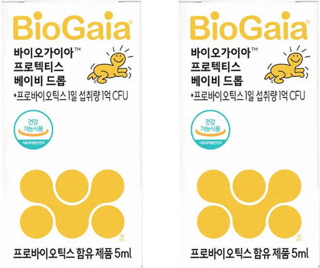바이오가이아 프로텍티스 베이비 드롭 프로바이오틱스, 5ml, 2개 - 쿠팡