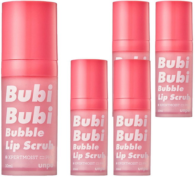 언파 부비부비 버블립 스크럽, 무색/무향, 10ml, 5개
