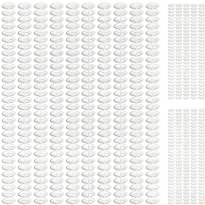 오비크 30공 바인더 라운드 루즈링 20개입, 12mm, 투명, 1개