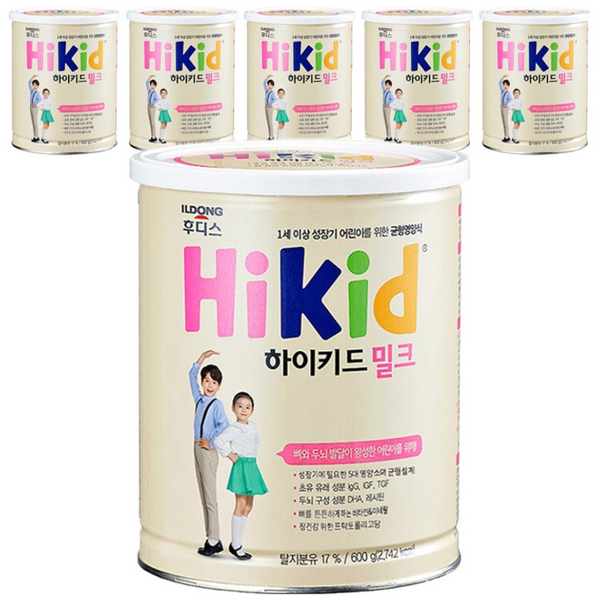 하이키드 영양식, 밀크, 600g, 6개