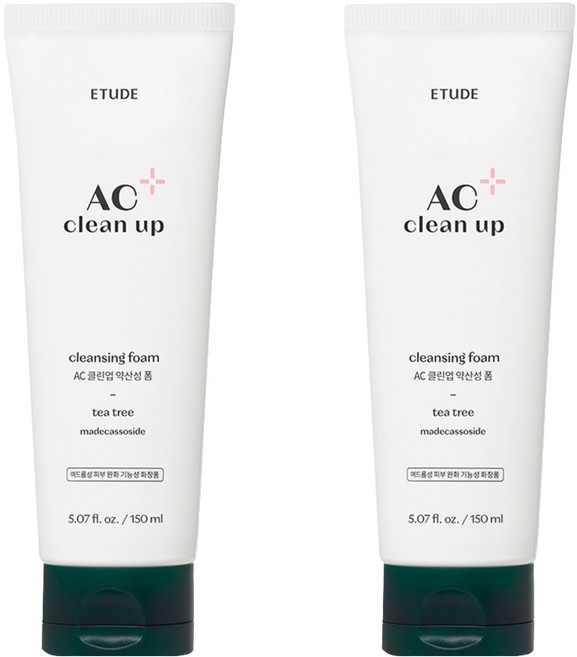 에뛰드 AC 클린업 약산성 폼, 150ml, 2개