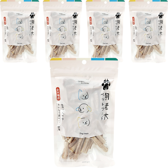 狗老大 成犬用寵物零食, 5個, 香脆鴨氣管, 60g