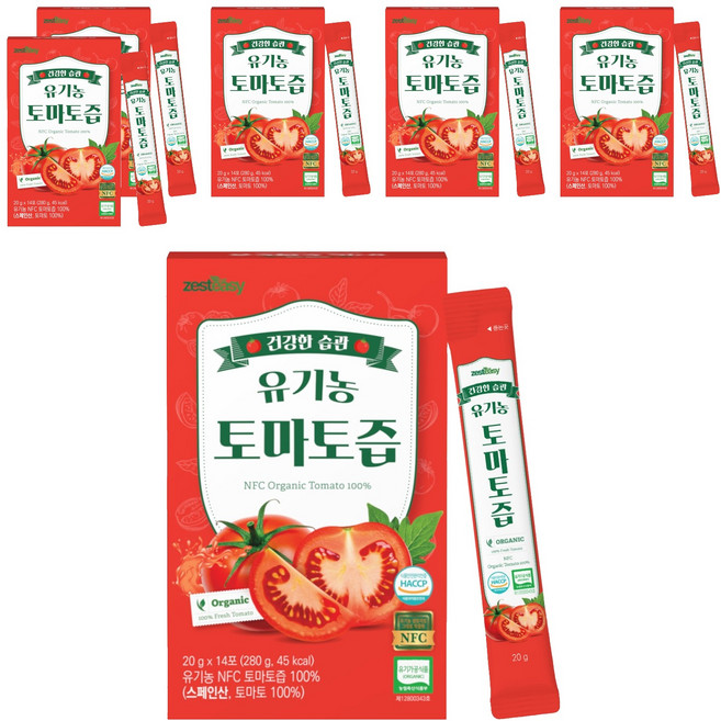 Zesteasy NFC 有機番茄汁條 14入, 280g, 6個