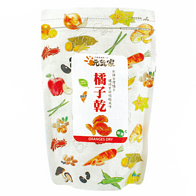 元氣家 橘子乾, 200g, 1包