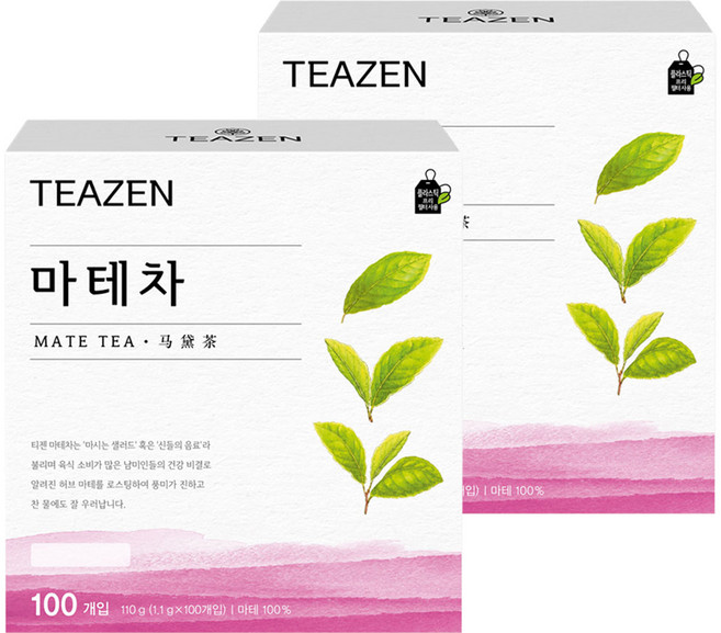 티젠 로스트 마테차, 1.1g, 100개입, 2개