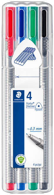 스테들러 트리플러스 화인라이너 0.3mm, 334SB4, 1세트