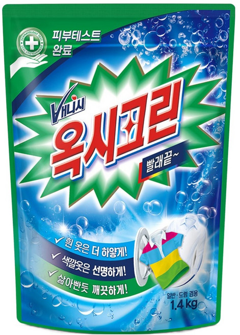 옥시크린 분말형 표백제, 1.4kg, 1개