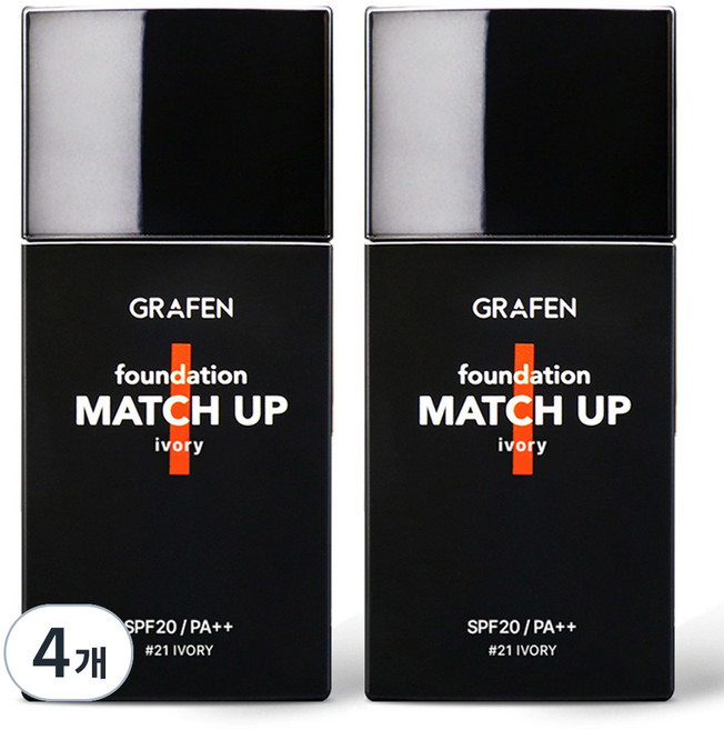 GRAFEN 男士粉底液 40ml, 21 Ivory, 4瓶