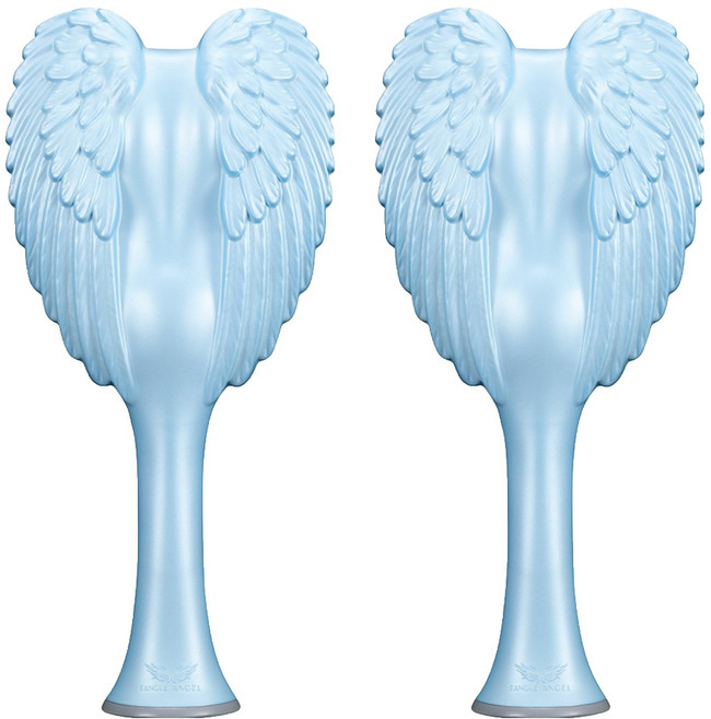 탱글엔젤 손상모용 파스텔 소프트터치 헤어브러쉬, 블루, 2개