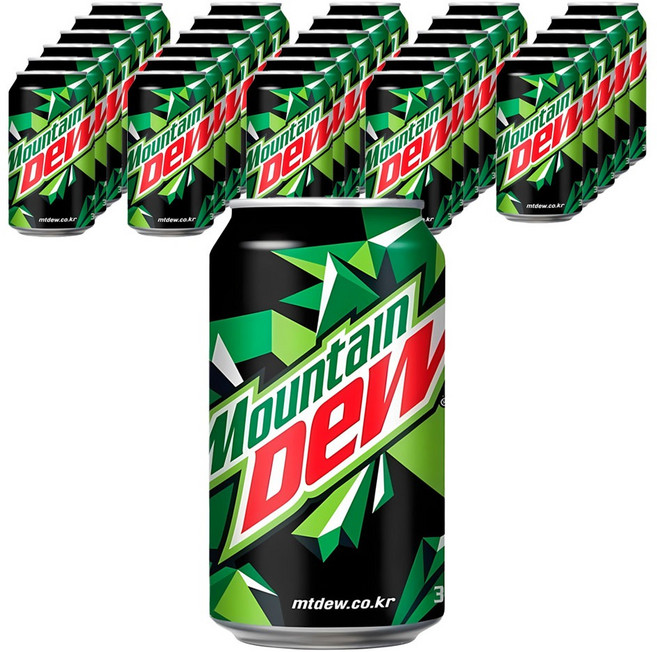 마운틴듀 탄산음료, 355ml, 48개