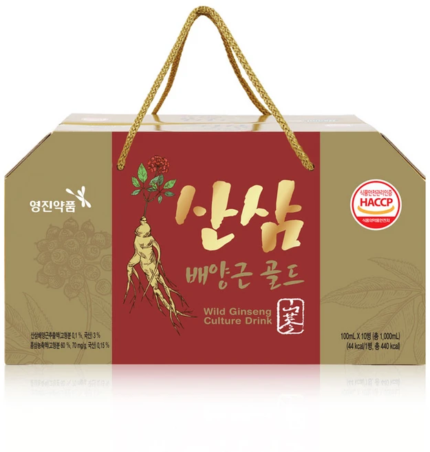 영진약품 산삼배양근골드, 100ml, 10개 - 쿠팡