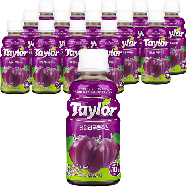 Taylor 李子汁, 180ml, 15瓶